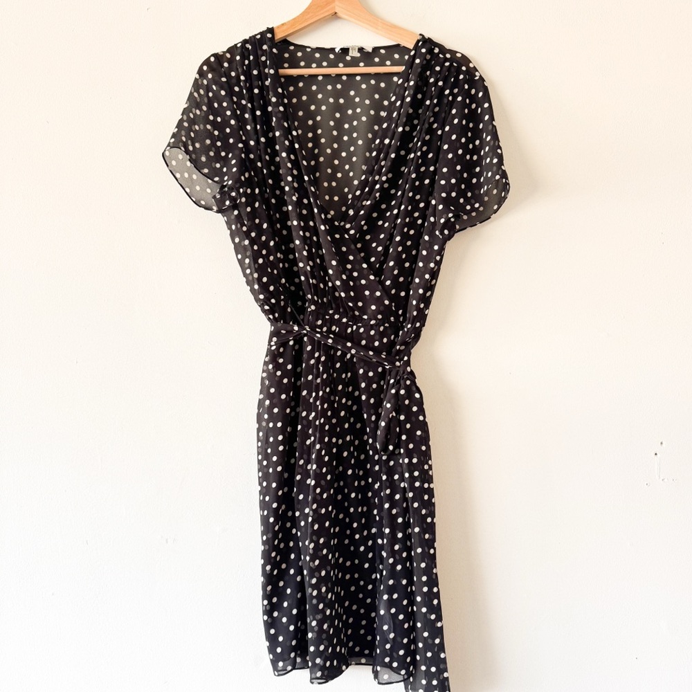 DNKYC Polka Dot Wrap Dress Size‎ Large